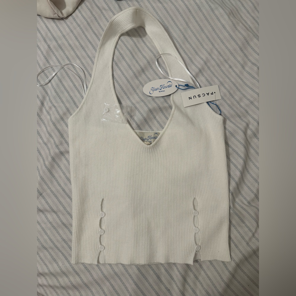 PacSun sweater Ribbed Button Tank